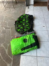 kitesurf vela onesails 9 mt con sacca e barra