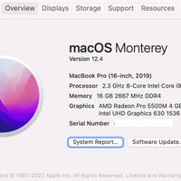 MacBook Pro 2019 - i9 / 2.3GHz / 8-Core