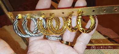 lotto orecchini nuovi argen e Oro anallergici