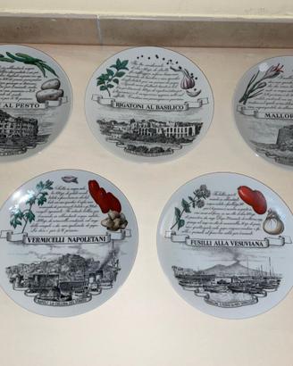 PIERO FORNASETTI 5 PIATTI TIPICI REGIONALI