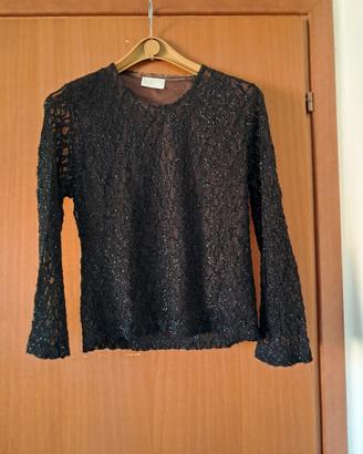 maglia pizzo maniche lunghe 