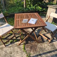 TAVOLINO DA ESTERNO CON 2 SEDIE