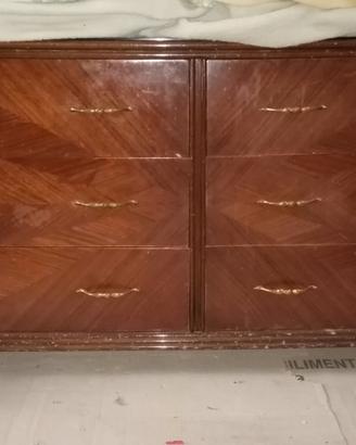 Cassettiera ed armadio fine anni 50