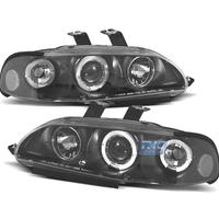 FARI HONDA CIVIC 4P 91-95 ANGEL EYES FONDO NERO