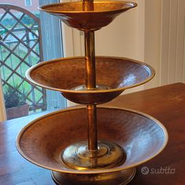 portafrutta ottone e rame F.lli scaroni