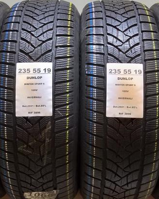 4 GOMME 235 55 19 DUNLOP INV RIF3896