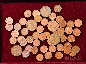 Lotto di 50 monete da 1 penny Regno Unito