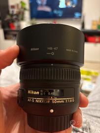 Obiettivo af-s nikkor 50mm f1,8