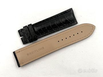 Cinturino Breitling Vero Coccodrillo Nero 24/22mm