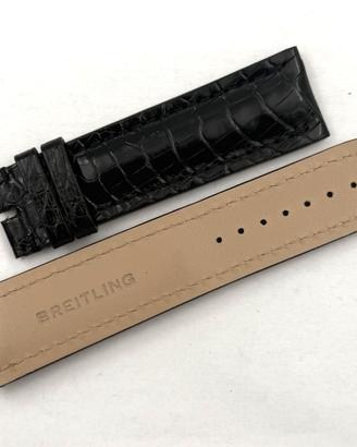 Cinturino Breitling Vero Coccodrillo Nero 24/22mm