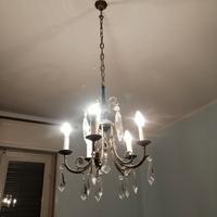 Lampadario vintage 5 luci  + applique