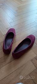 Scarpe ballerine bordeaux