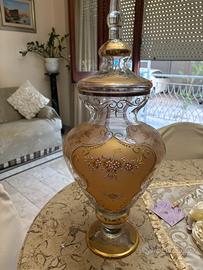 Vaso grande decorato stile murano