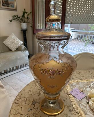 Vaso grande decorato stile murano
