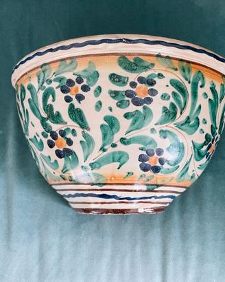 Fioriera da parete in Ceramica dipinta a mano