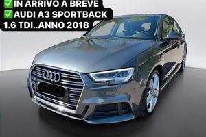 AUDI A3 SPORTBACK 1.6 TDI 115 CV. E6 DESIGN PERFET