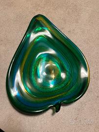 Foglia in vetro di murano vintage