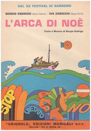 Spartito di Sergio Endrigo - L'arca di Noè