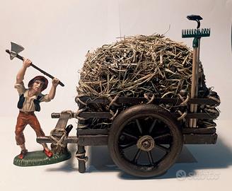 Natale 2026  - Carretto con fieno presepe

