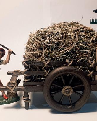 Natale 2026  - Carretto con fieno presepe
