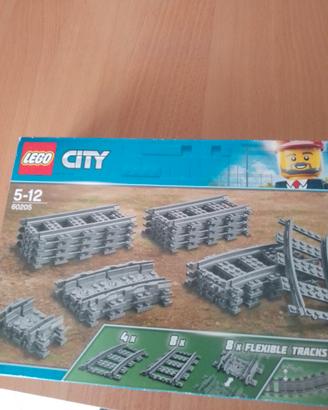 LEGO city train 60205 scatola rotaie