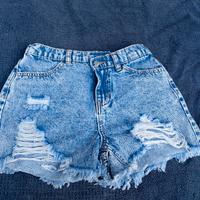 jeans corti bambina/ragazzina 