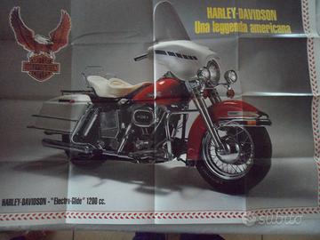 POSTER HARLEY-DAVIDSON misura 67x48 cm. nuovo