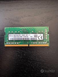 8GB Ram DDR4 Sodimm 2666 Mhz sk Hynix