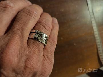 Anello uomo argento. 