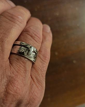 Anello uomo argento. 