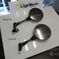 Specchio far moto pieghevole tondo omologato