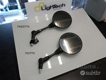 Specchio far moto pieghevole tondo omologato