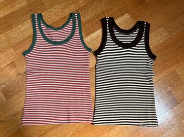 Due canottiere a righe vintage