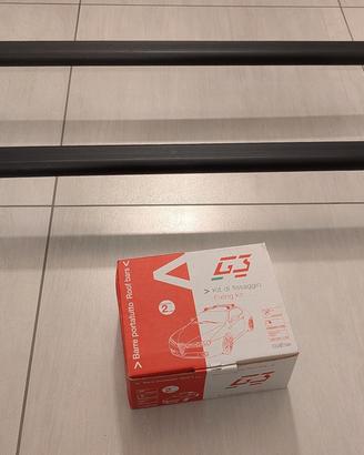Barre Portatutto G3 - Mai usate - Complete di Kit 