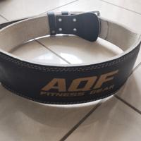 Cintura pesi palestra vera pelle regolabile