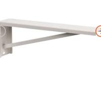 N.2 Staffe a L in metallo per mensoloni lavabo