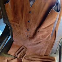 completo in vera pelle vintage