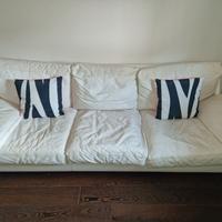 Divano pelle bianca Minotti