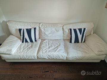 Divano pelle bianca Minotti