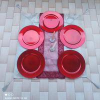 Tovaglia + Runner Organza + 5 SottoPiatti - Nuovo