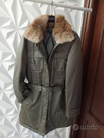 Piumino lungo piuma d'oca taglia L italiana 