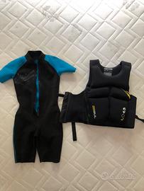 Muta e giubbotto da vela bambino