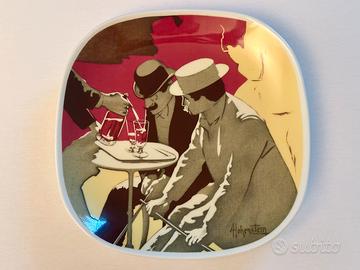 CAMPARI - PIATTO “UOMINI A TAVOLINO”