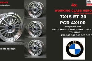 Cerchi SCOMPONIBILI 7X15 15 POLLICI BMW 1502 E30