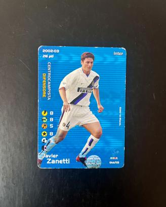 Javier Zanetti Carte Football Champions 2002-03