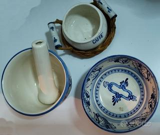 Set da cucina con mortaio (5pz come da foto allega