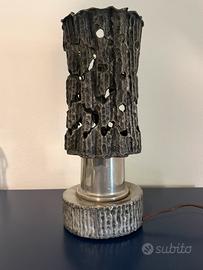 Lampada vintage anni 60/70 made in itlay peltro