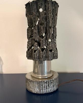Lampada vintage anni 60/70 made in itlay peltro