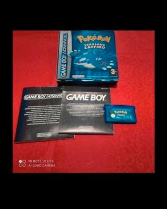 videogioco Gameboy Advance Pokémon zaffiro 