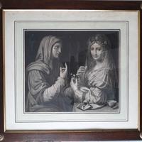 Incisione del 1800 su opera di Leonardo da Vinci